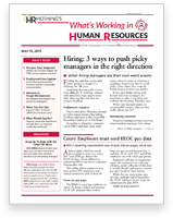 What's Working in Human Resources Newsletter - Cover