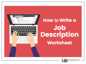 How to Write a Job Description Worksheet