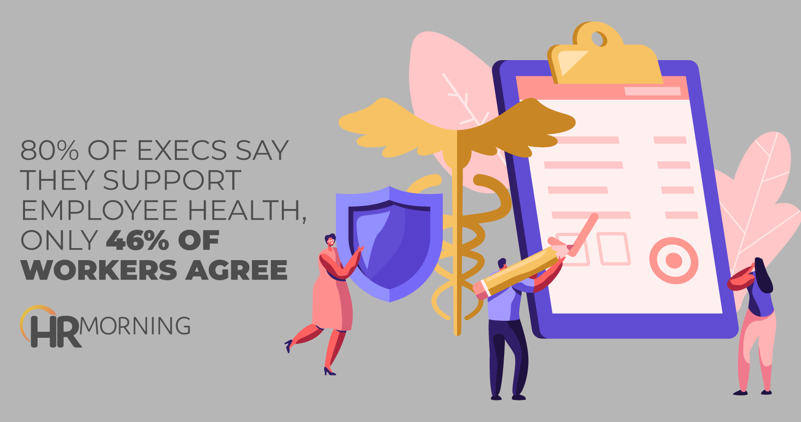 80% Of Execs Say TheyS upport Employee Health Only 46% Of Workers Agree