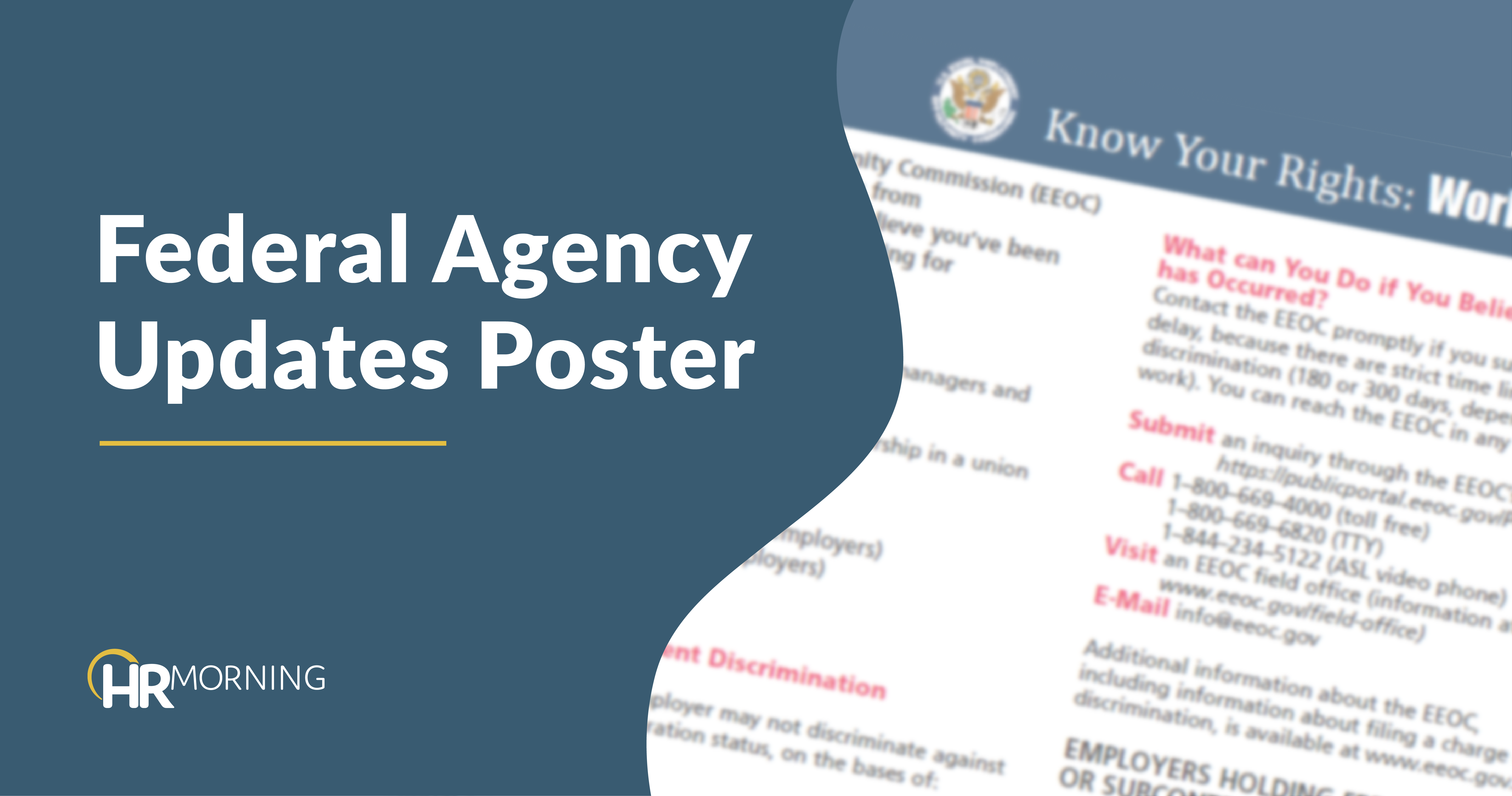 Federal agency updates poster