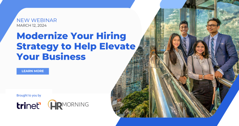 NEW WEBINAR Modernize Your Hiring Strategy to Help Elevate Your Business webinar | March 12 from TRINET