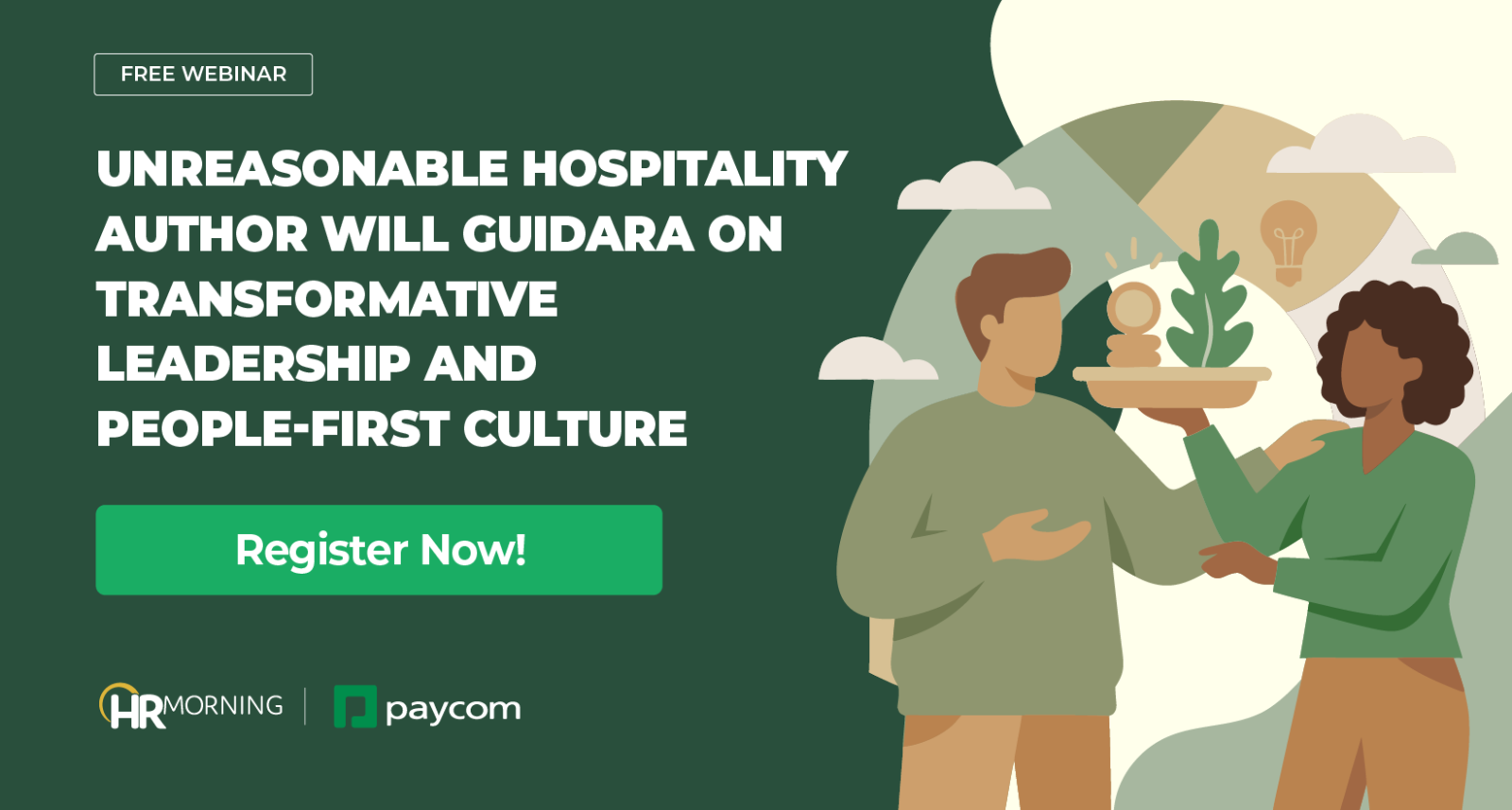 Free HR webinar featuring “Unreasonable Hospitality” author Will Guidara on transformative leadership and building a people-first workplace culture.