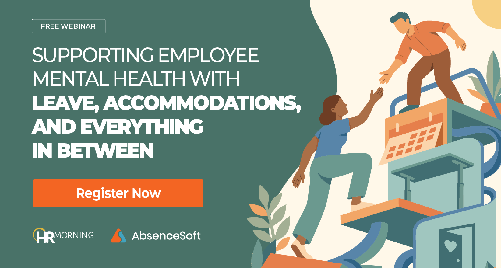 HRMorning blog banner illustrating the legal trend of AI-assisted workplace complaints, featuring HR professionals analyzing digital bots and compliance data on a virtual dashboard.