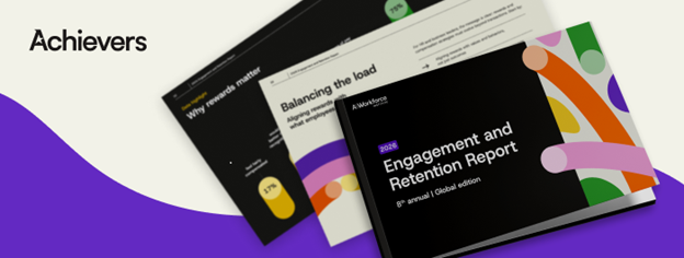 2026 Employee Engagement and Retention Report cover from Achievers