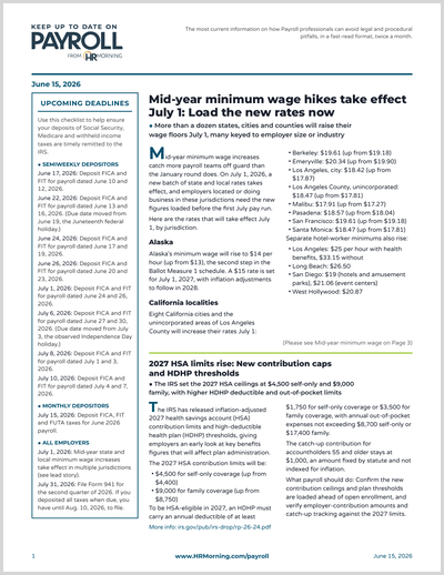 Keep Up to Date on Payroll, 738 June 15th Thumbnail